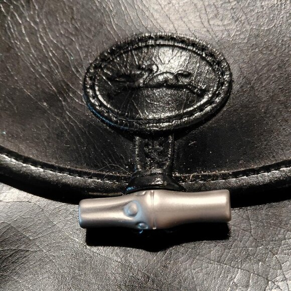 Vintage Longchamp Paris Backpack Rare Black Leather Rucksack main image 10